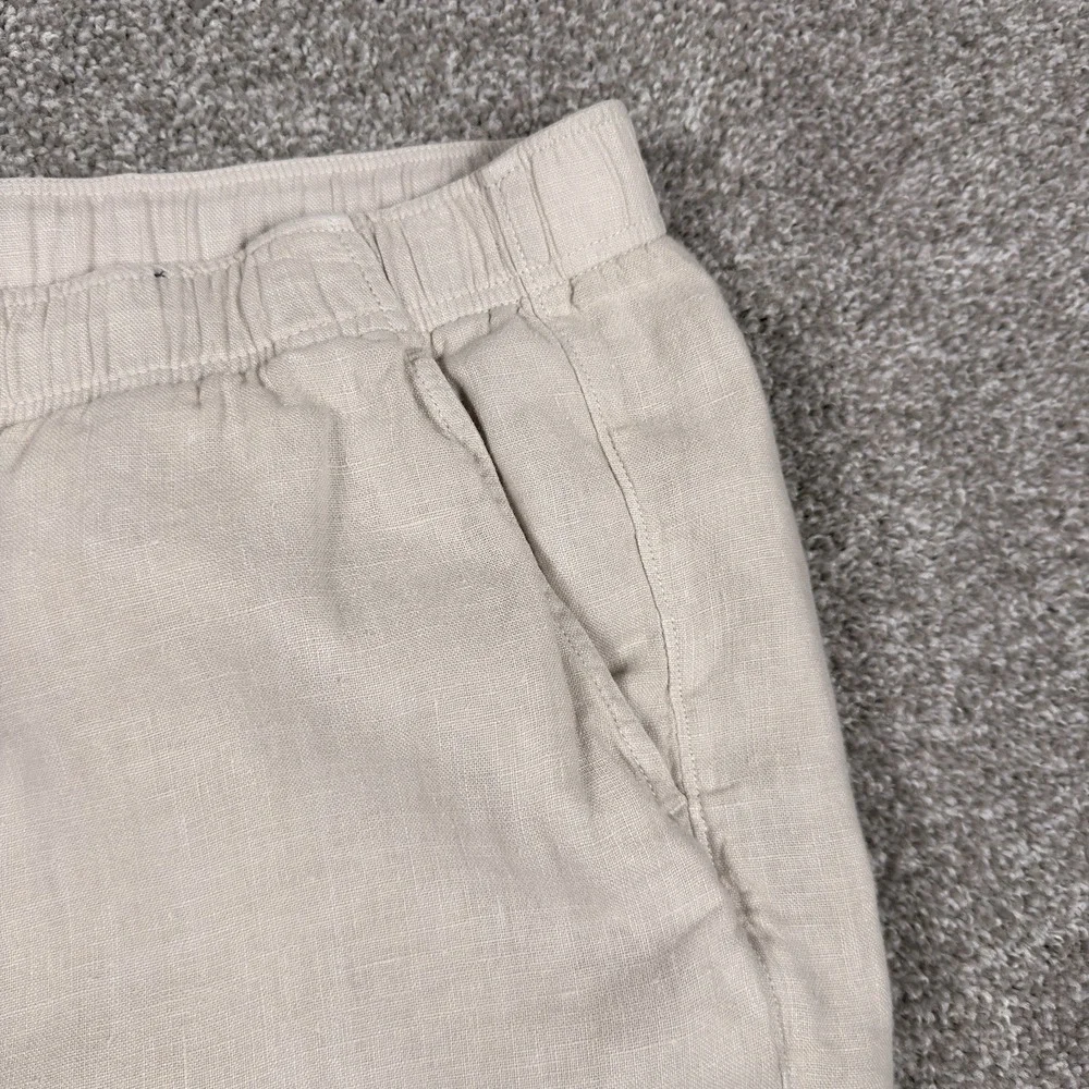 Faherty Linen Pants Men XXL White Drawstring Beach Coastal Resort Casual